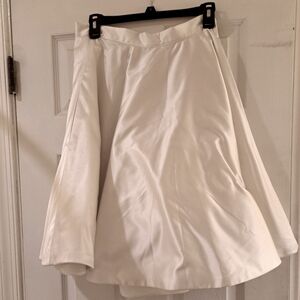 White Ivory Bell Skirt custom tailored 30" waist